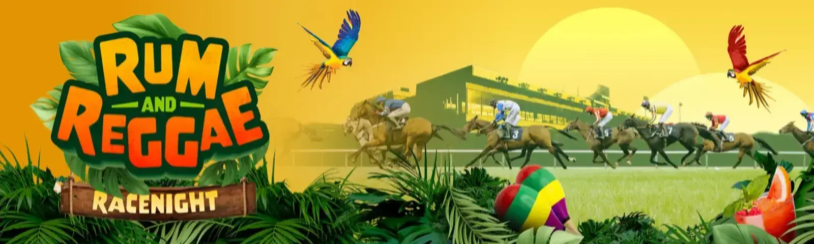 Rum and Reggae racenight artwork 2026 