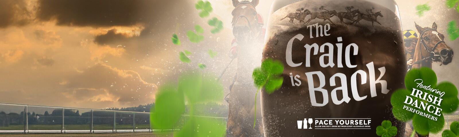 St Patrick's Raceday artwork 2026 for Wolverhampton Racecourse 