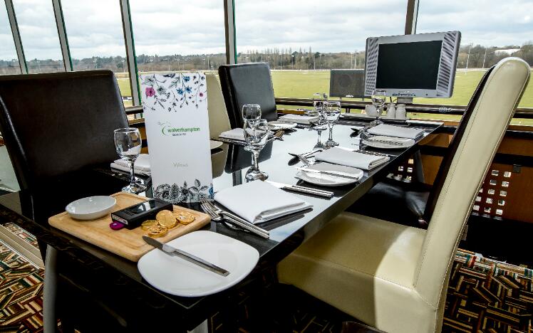 Hospitality table at Wolverhampton Races