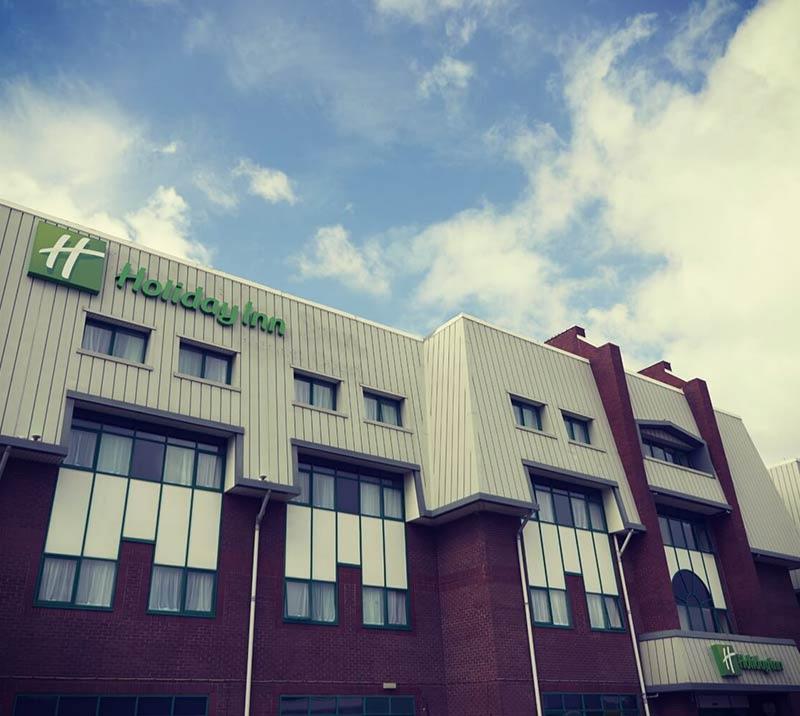 View of the outside of the Holiday Inn Wolverhampton Racecourse.